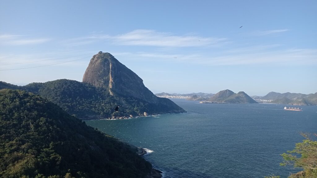 The view of Sugarloaf Mountain and Rio de Janeiro Bay